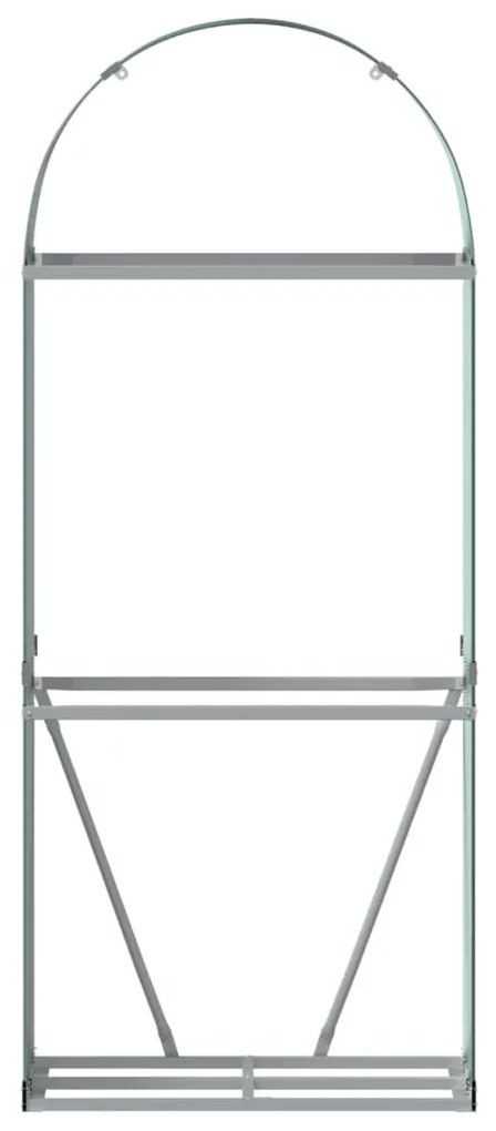 vidaXL zöld horganyzott acél rönktartó 80 x 45 x 190 cm