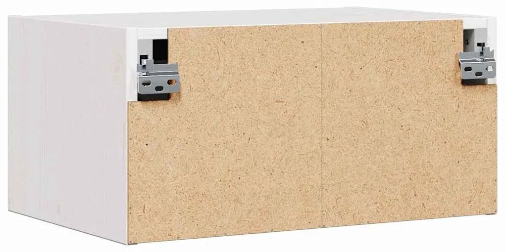 Éjjeli asztal fiókkal Fehér 50 x 32.5 x 24 cm Tömör fenyőfa