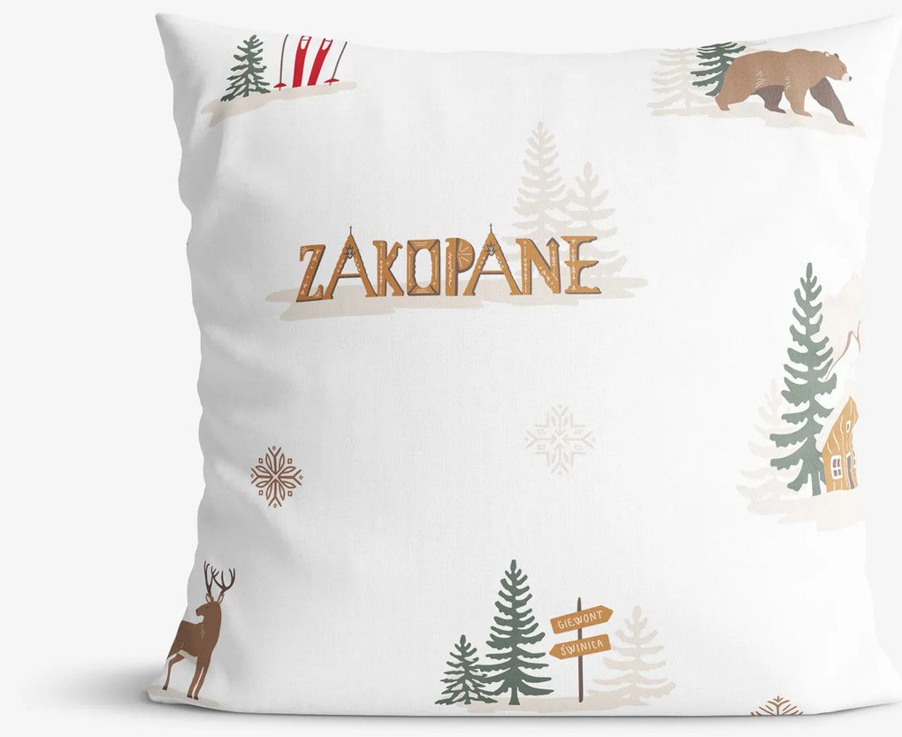 Goldea karácsonyi pamut párnahuzat - zakopane 30 x 50 cm