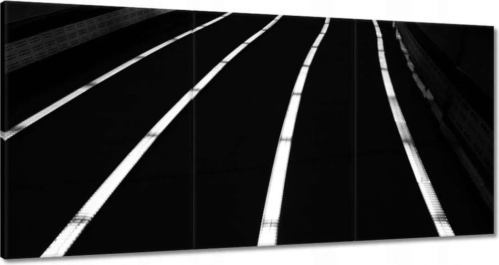 Vászonkép 180x90 Csíkos út Éjszaka