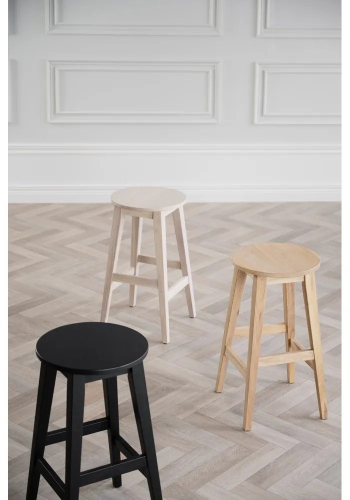 Natúr színű tölgyfa bárszék (ülésmagasság 65 cm) Austin – Rowico