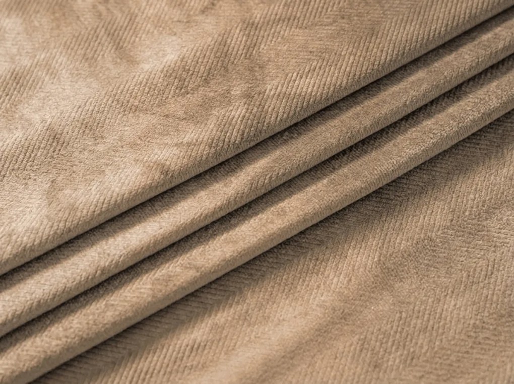 Sötétítő függöny ELVIO VELVET 140x250 cm, bézs Felfüggesztés: Fém gyűrűk