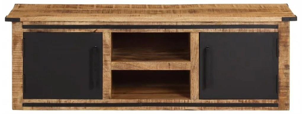 tömör mangófa TV-szekrény ajtóval 105 x 35 x 36 cm
