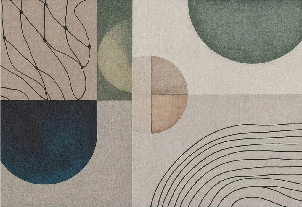 Fotótapéta Flizelina Dekoratív irodai geometrikus formák 152x104 Ragasztó