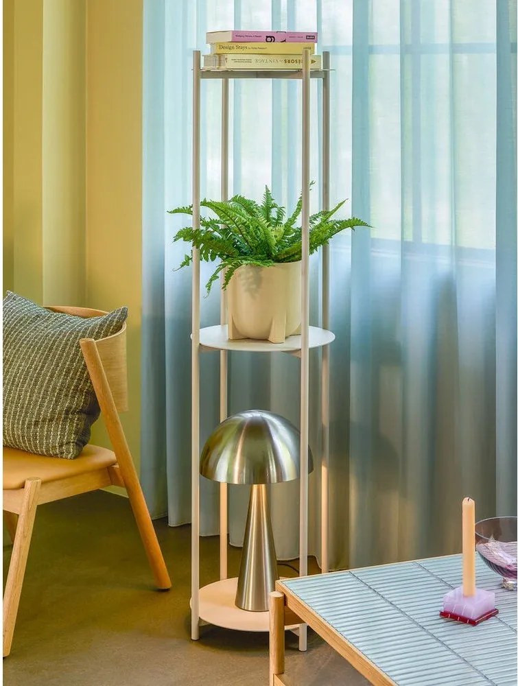 Fehér fém polcos állvány 42x151 cm Norm – Hübsch