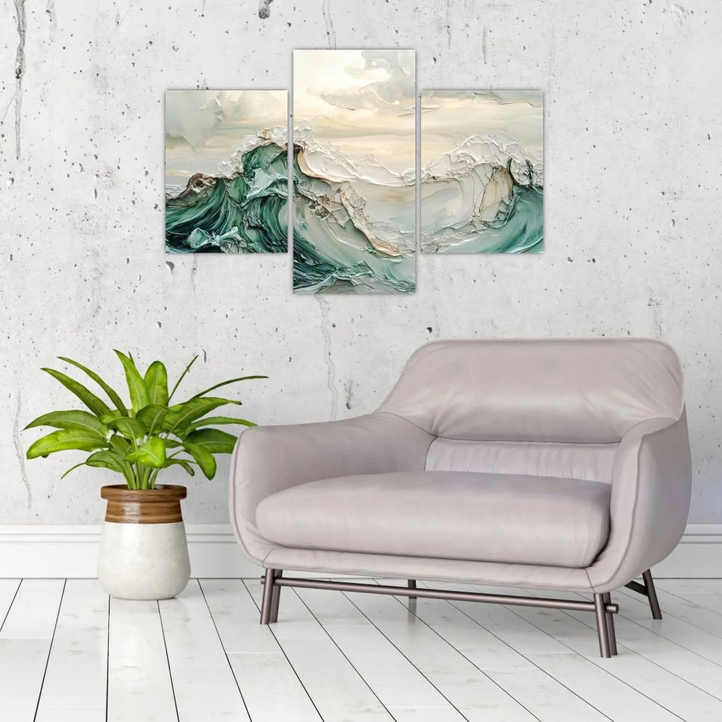 Kép - 3D tengeri absztrakció (90x60 cm)
