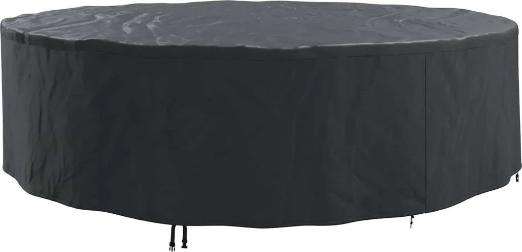 vidaXL Kültéri bútorhuzat Fekete 320 x 320 x 71 cm 210D szövet