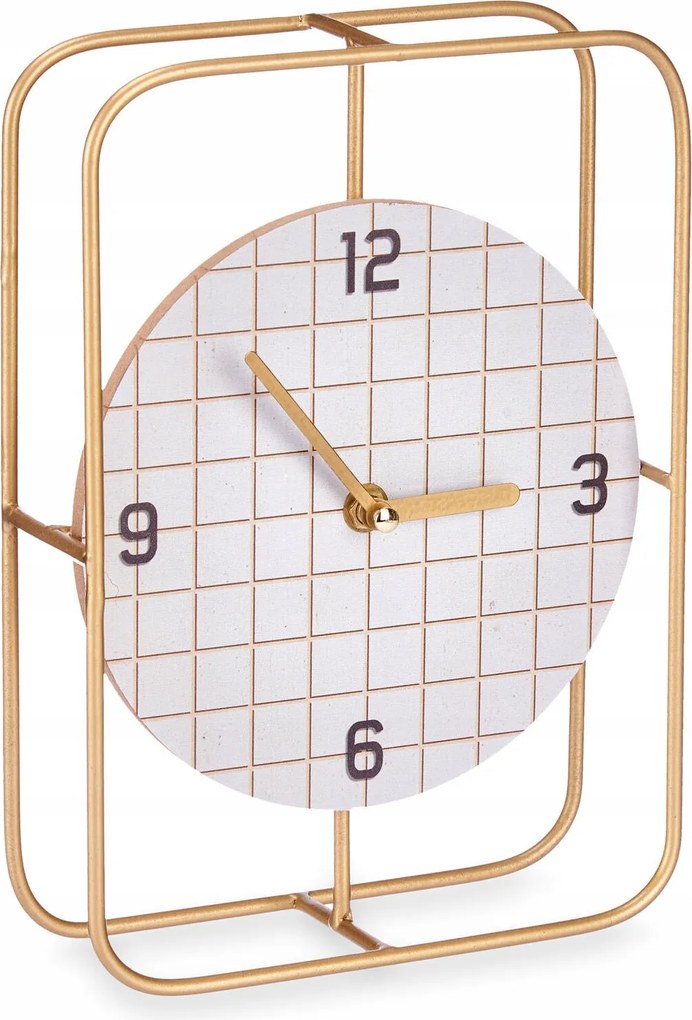 Mdf Komód Óra Arany Rácsos Mutatókkal 18,5 X 25,5 X 6 CM