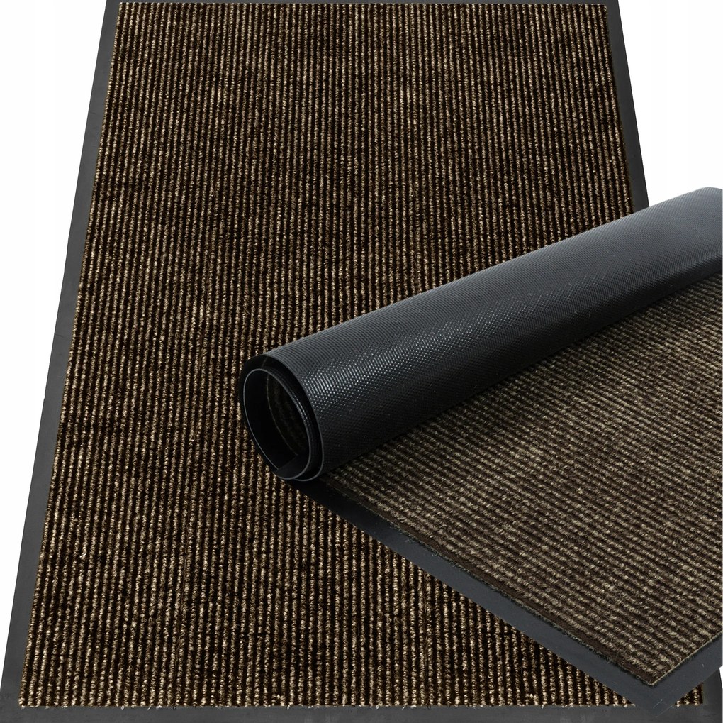 Lábtörlő cipőbelépő nedvszívó ajtószőnyeg 90x150 cm barna