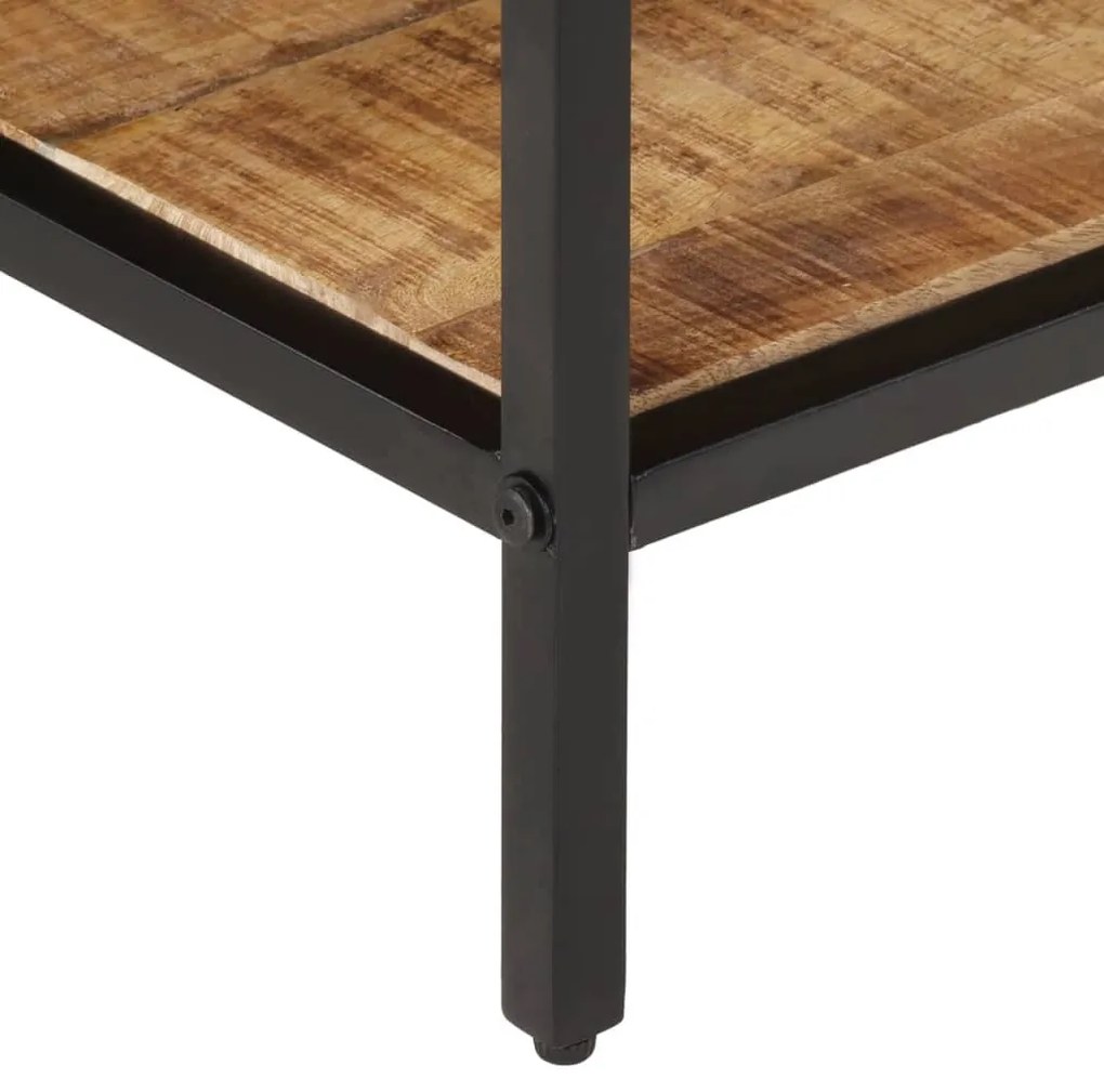 tömör nyers mangófa dohányzóasztal 100 x 50 x 35 cm