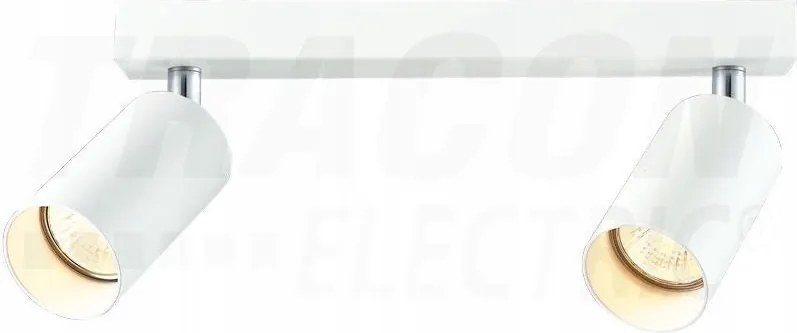 Mennyezeti spotlámpa, állítható, fehér 2xGU10 SPGU10MA2W