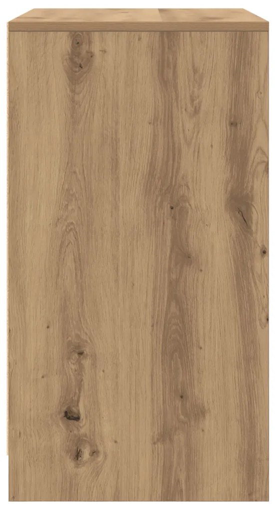 Büfé Tömör tölgy 70x41x75 cm Szerelt fa