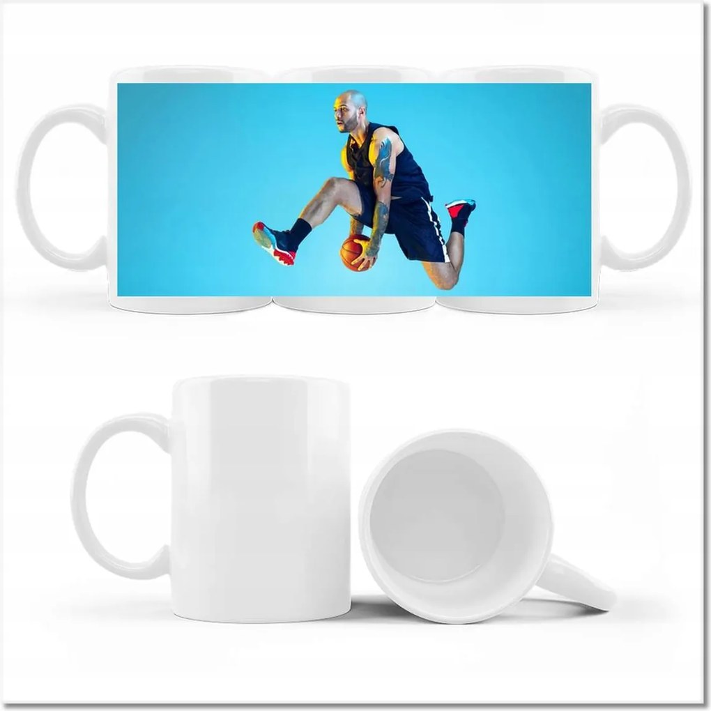 Fotós bögre Kosárlabda művészet