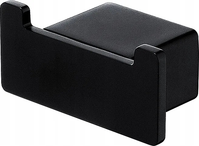 Nimco Kibo Black kampós kivitelű törölközőtartó fém fekete Ki-14053-90