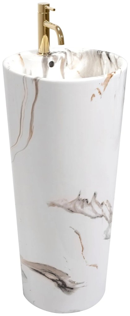 Szabadon álló mosdó REA Blanka Marble Marmur