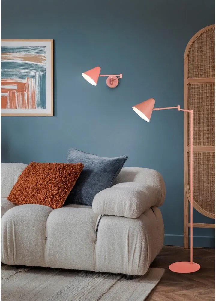 Narancssárga állólámpa hajlítható szerkezettel (magasság 126,5 cm) Cosima – Trio