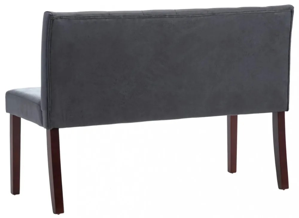 szürke művelúr pad 120 cm