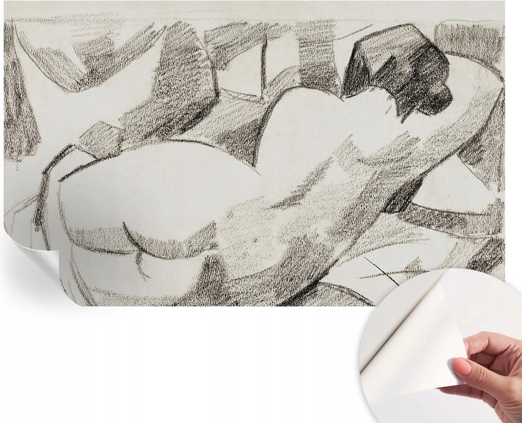 Fotótapéta Fali tapéta Hálószobába és Nappaliba Fekvő figura 416x254 cm