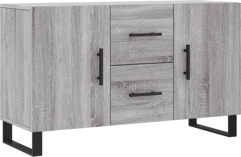 vidaXL szürke sonoma színű szerelt fa tálalószekrény 100 x 36 x 60 cm