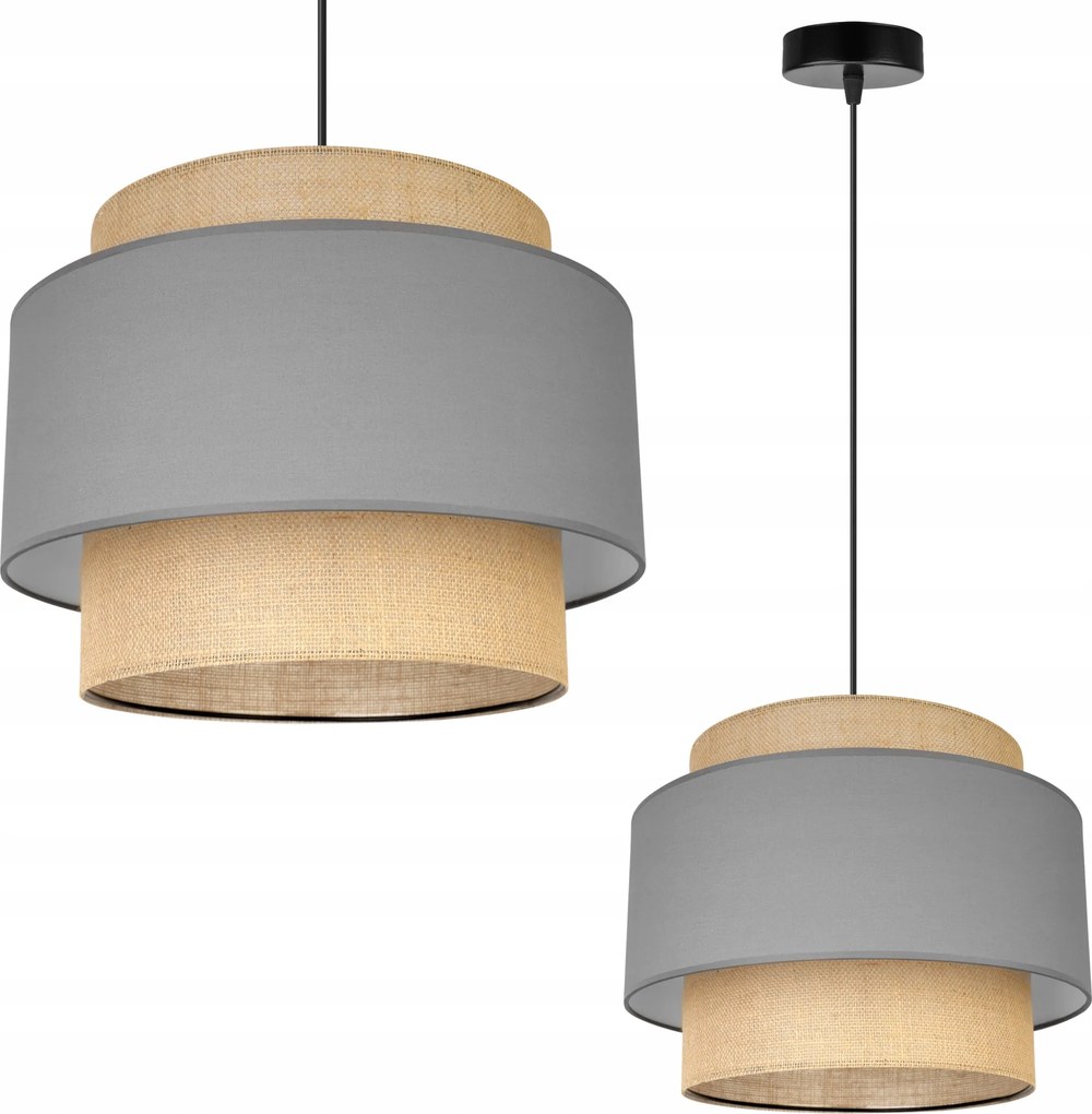 Függő Lámpa Mennyezeti Csillár Lámpabúra Boho Juta Hálószoba Nappali Szoba