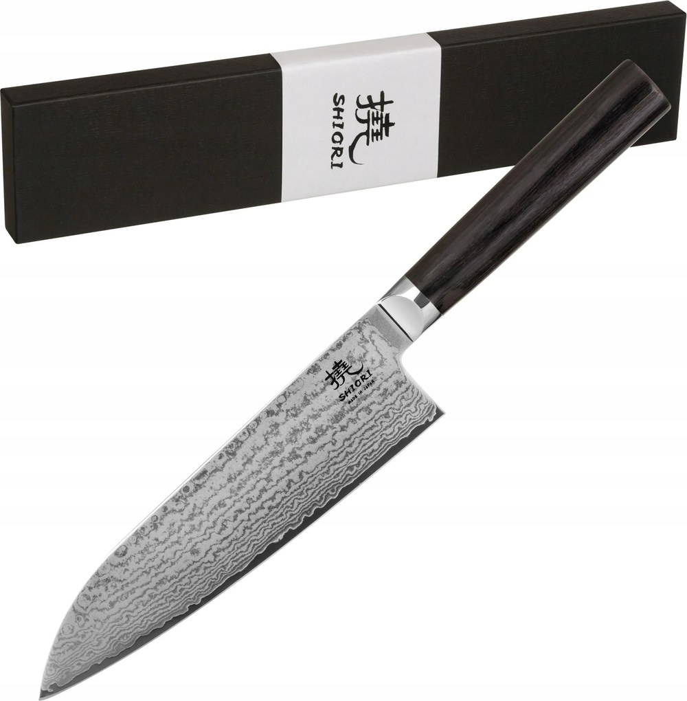 Shiori Kyoto Santoku japán damaszkuszi acél szakács kés VG10