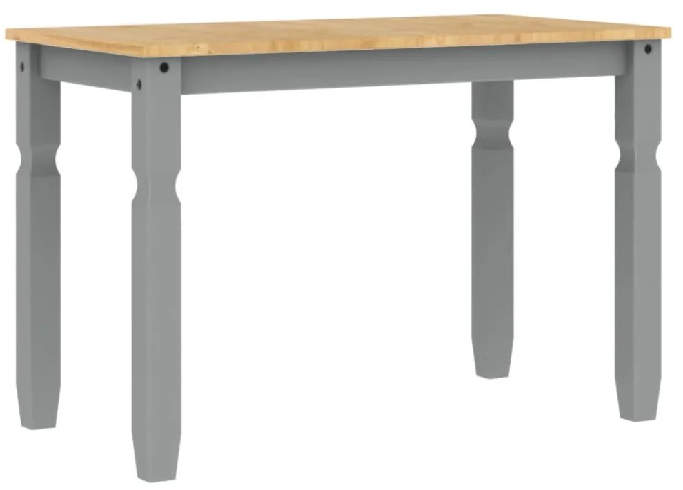 Corona szürke tömör fenyőfa ebédlőasztal 112 x 60 x 75 cm