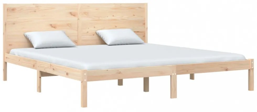 tömör fenyőfa ágy matrac nélkül 200 x 200 cm