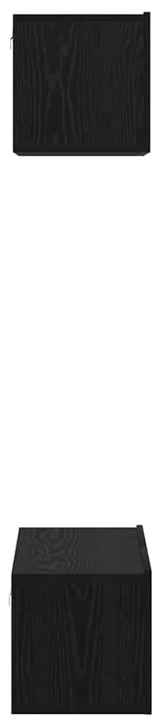 TV szekrény garnitúra 2 pcs Musta tammi Faanyag