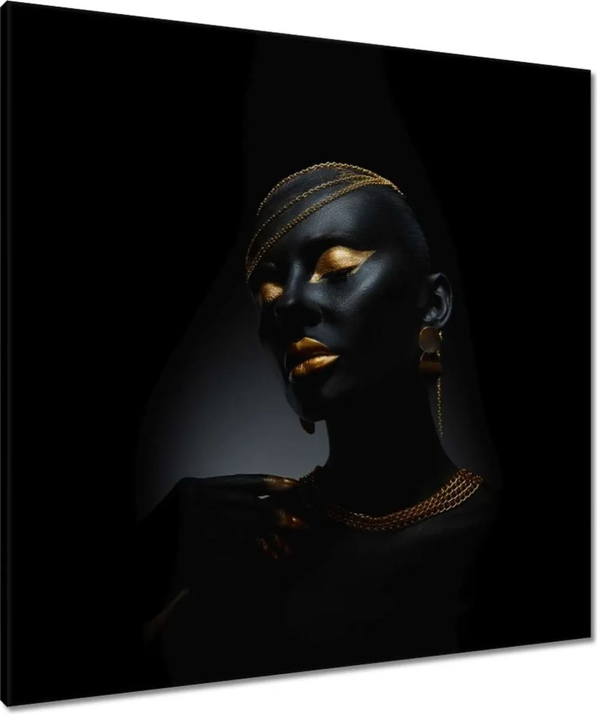 Vászonkép 80x80 Csinos arany ékszerek