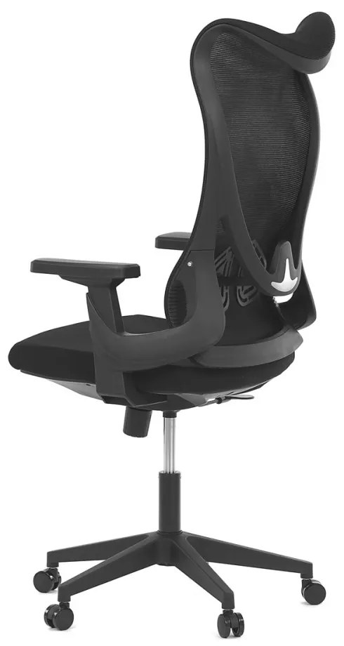 Scaun pivotant de birou negru cu design unic. KA-S248
