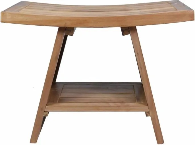 DIVERO Szék tömör teakfa 60 x 35 x 45 cm