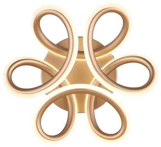 Globo 67386-24CH - MELISAND LED mennyezeti lámpa 24W/230V, 26 cm, arany