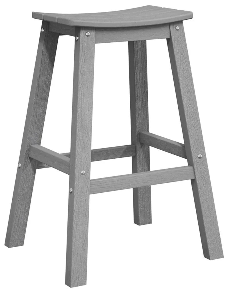 Bárszékek 2 db Világosszürke HDPE