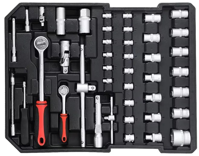 Deuba Szerszámos bőrönd - ezüst