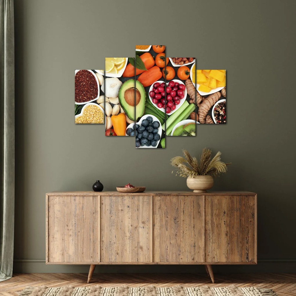 Kép - Egészséges ételek (150x105 cm)