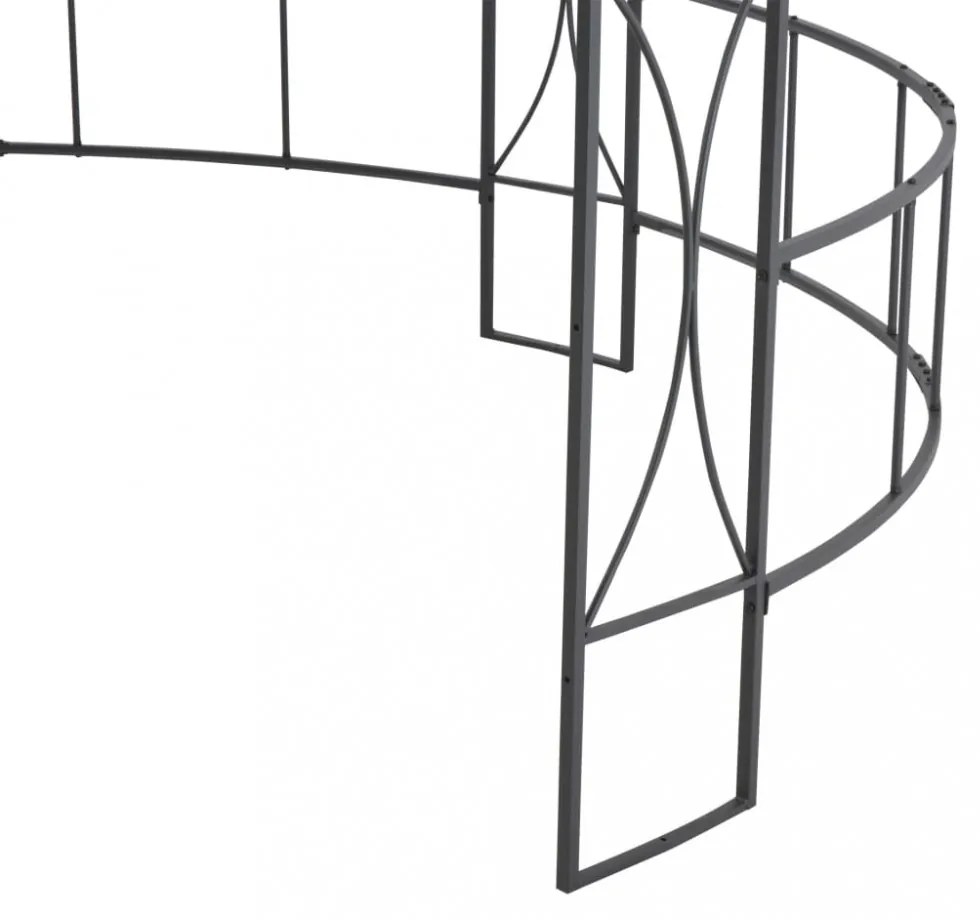 vidaXL tópszínű kerek pavilon 300 x 290 cm