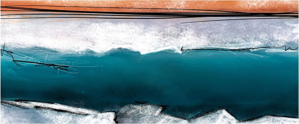 Kép - Absztrakció (120x50 cm)