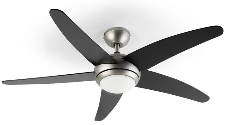 Bolero, 2 az 1-ben mennyezeti ventilátor, 134 cm, lámpa, 55 W, távirányító, fekete