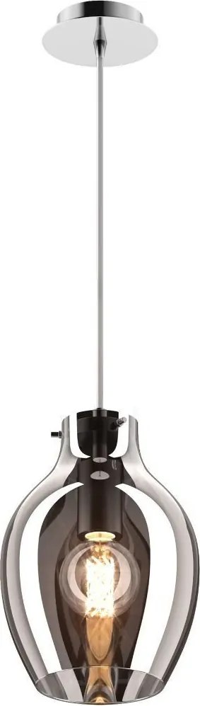 ZUMA LINE P19066A-D18 BRESSO Modern Függesztett Lámpa Fekete, Ezüst E27 IP20