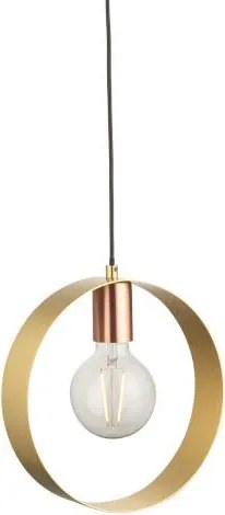 ENDON 97664 HOOP Modern Függesztett Lámpa Réz, Nikkel, Csiszolt Sárgaréz E27 IP20