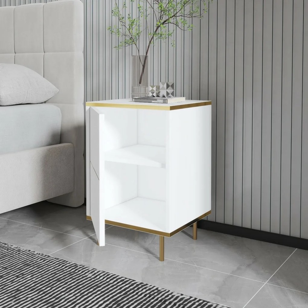 Imaj White and Gold éjjeliszekrény