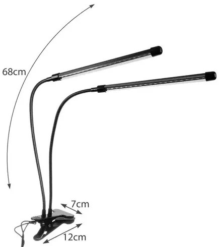20 LED-es lámpa 2 db növénynövekedéshez Gardlov 19241