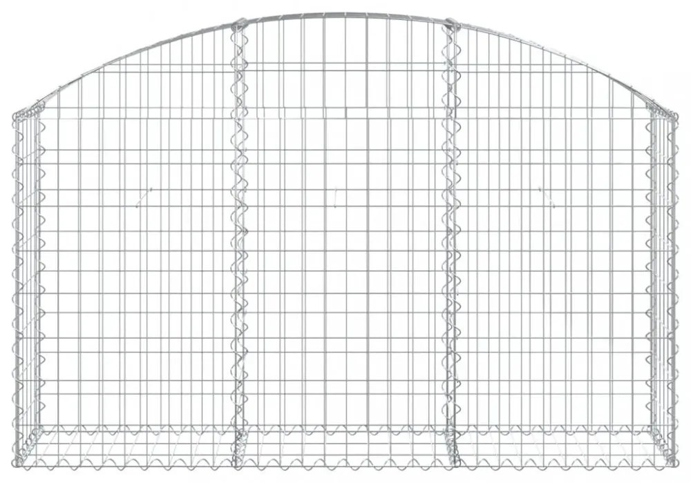 íves horganyzott vas gabion kosár 150x30x80/100 cm
