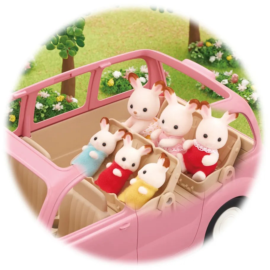 Sylvanian family 5535 Van rózsaszín családi autó