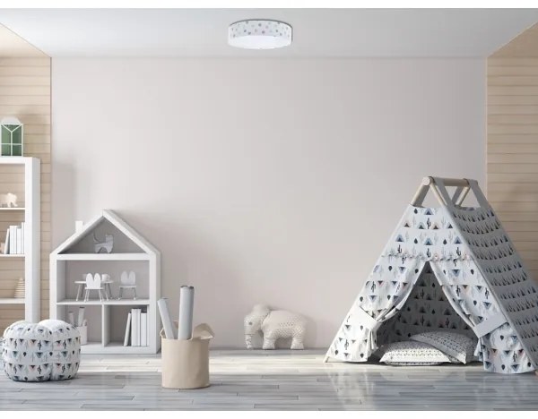 LED mennyezeti lámpa GALAXY KIDS LED/24W/230V színes pöttyökkel