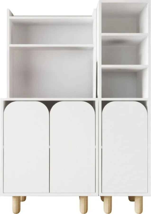 Parma konyhaszekrény, fehér, 105 cm