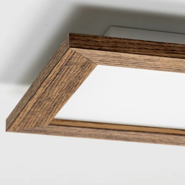 Brilagi - LED Mennyezeti lámpa SLIMFRAME WOOD LED/25W/230V 34x34 cm barna