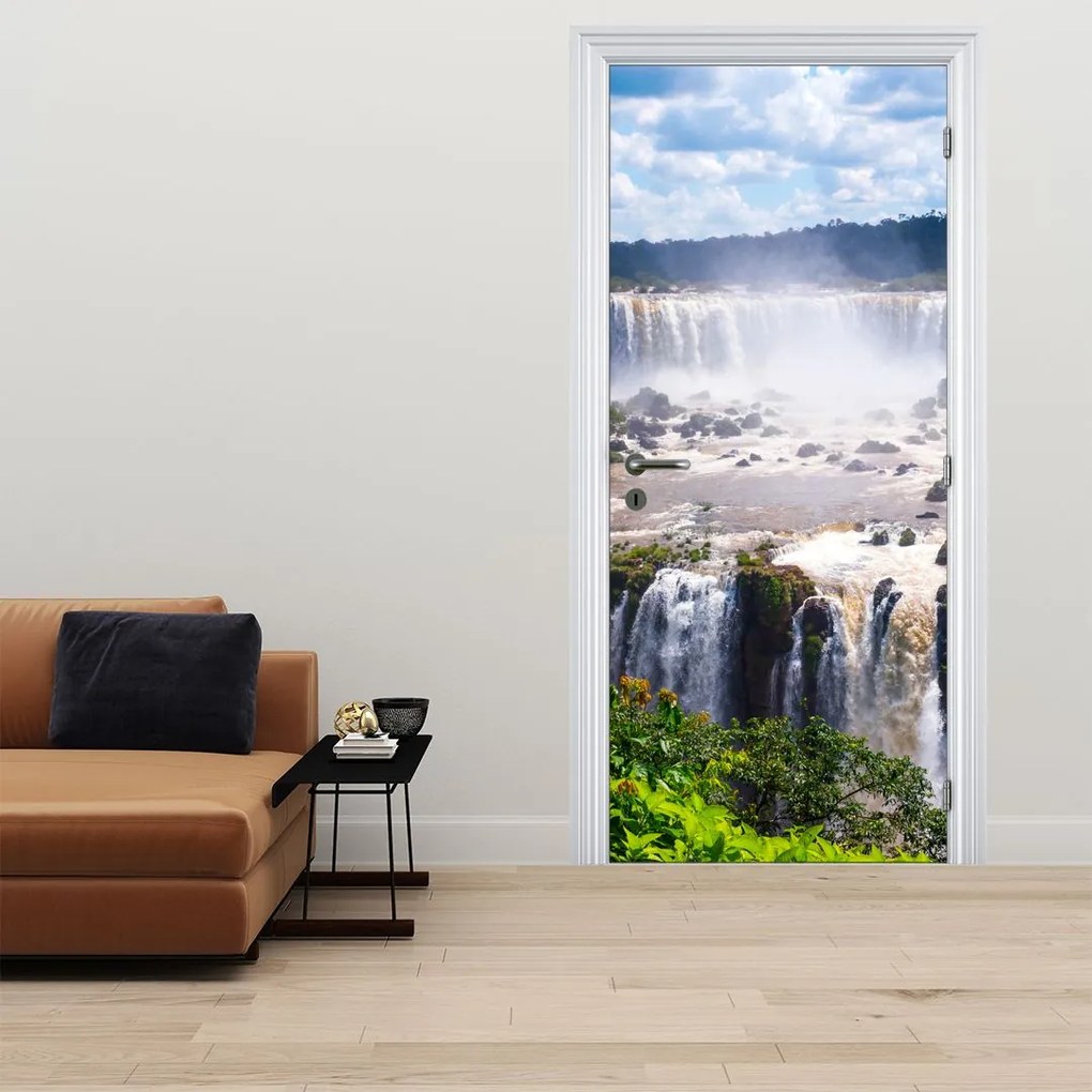Fotótapéta ajtóra - Vízesések, Iguassu (95x205cm)