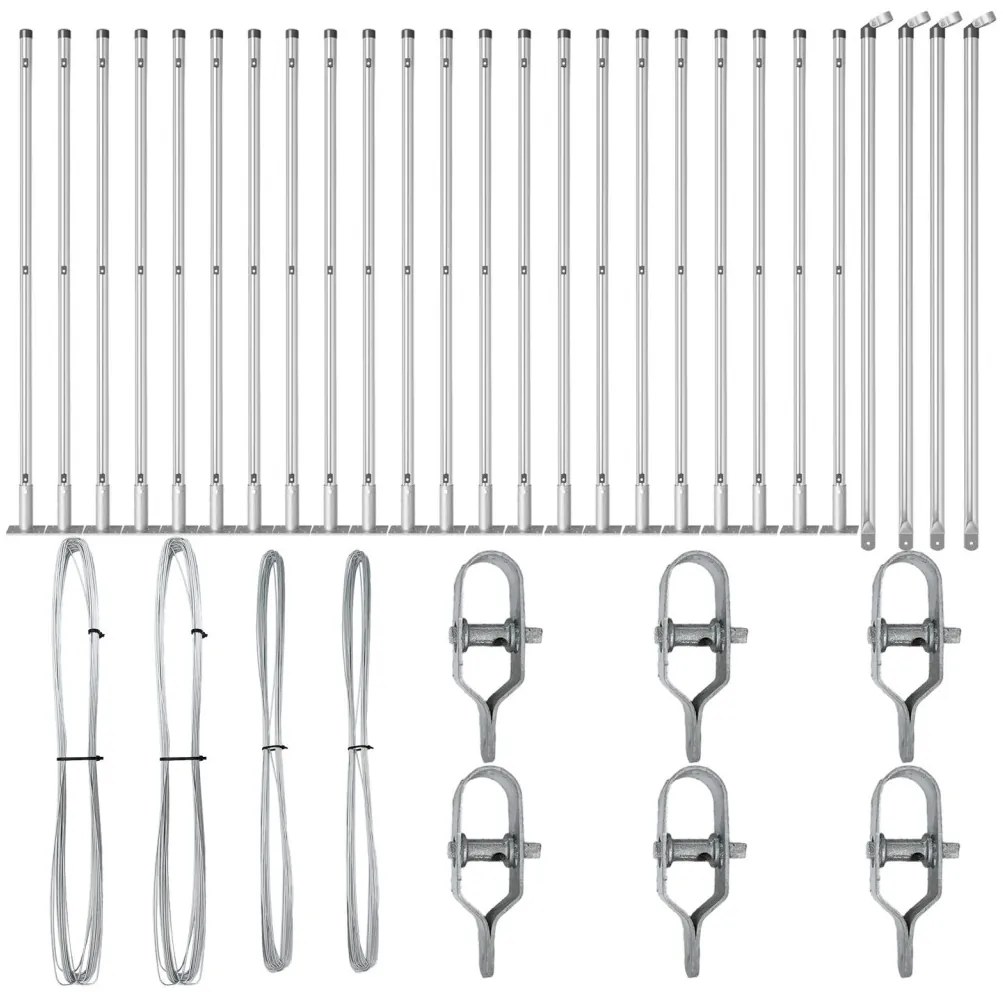 Kerítésoszlopok 26 db Horganyzott acél 3.2 x 3.2 x 90 cm Tartós