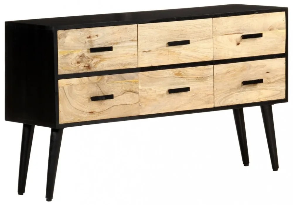 tömör mangófa tálalószekrény 110 x 33 x 64 cm